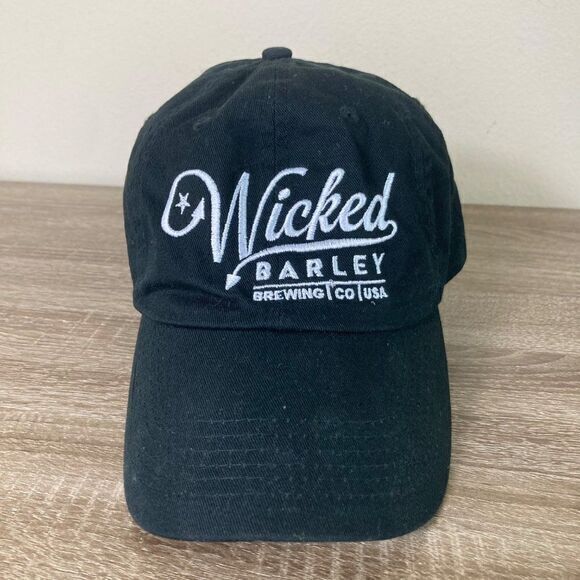 Wicked Barley‎ Brewing Company Hat Cap Adult Black Adjustable USA Mens Unisex - Picture 4 of 11
